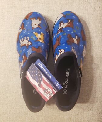 Sloggers Women's Goat Print Short Slip on Rain Shoes New with