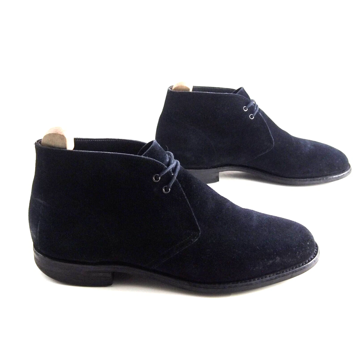 Church's Sahara Botines Safari ante Negro Zapatos Hombre Talla US 9 Eu 42