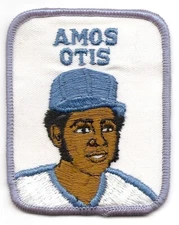 AMOS OTIS 1978-79 Vintage Penn Emblem Baseball Player Patch-Kansas City Royals