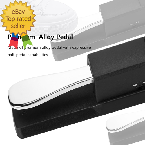 Sustain Pedal, Sustain Pedal for Keyboard Universal, Premium Piano Pedal - Picture 4 of 8