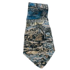 Lost Kingdom Zebra Tie Made In USA Wildlife Necktie