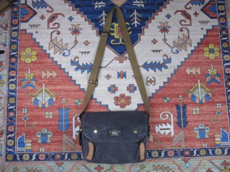 Vintage RRL Double RL Canvas Waterproof Shoulder Bag for Men and 