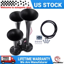 150DB Air Horn Dual Trumpets, Super Loud Car Electric Horn Kit for Any 12V Car