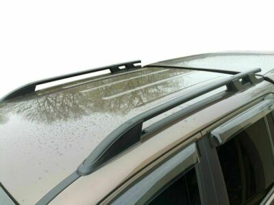Black Aluminium Roof Rack Rails Side Bars Set 2pcs To Fit VW AMAROK 2010-UP