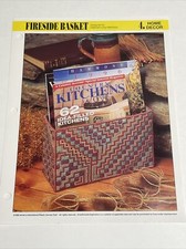 Fireside Basket Magazine Holder Annie's Plastic Canvas Pattern