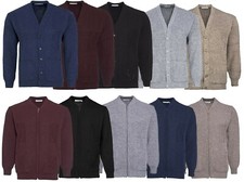 Men's Zip up Bellisimo Casual Plain Cardigan