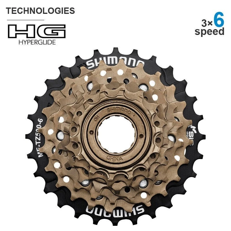 Shimano MF-TZ500 6 Speed Bicycle Bike Freewheel 14- 28T Index - Screw On - Image 2 of 4