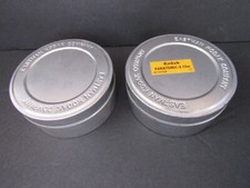 Vintage KODAK Panatomic-X Film Canisters Metal Tins Eastman Co. 2 Storage Cans