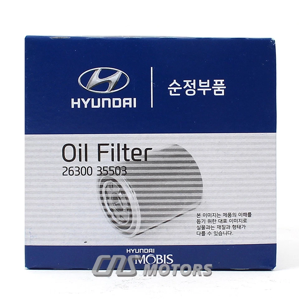 ⭐GENUINE OEM⭐ Oil Filters w/ Washers 6PACK for Genesis Hyundai Kia 2630035505 Foto 3 de 4