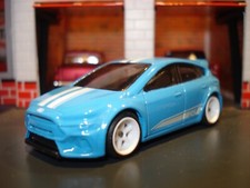 2009 FORD FOCUS RS R CUSTOM EDITION 1/64 CUSTOM WHEELS AND TIRES ADDED COOL BLUE