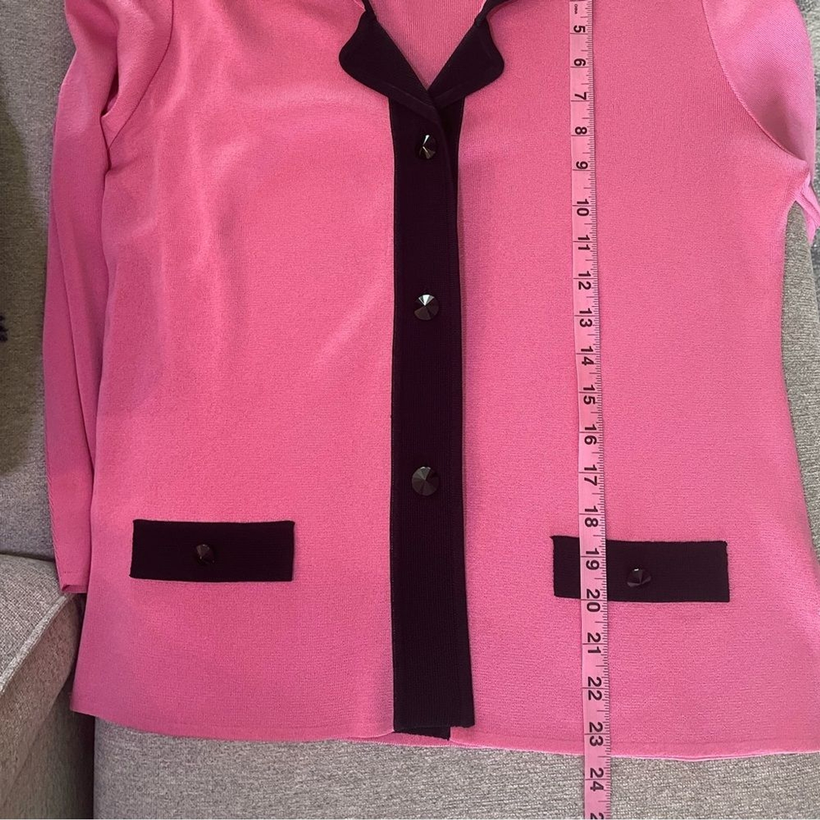 Misook Exclusively Button Front Acrylic Knit Jack… - image 10