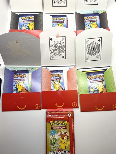 10x Pokémon Match Battle McDonalds Promo Sealed Booster New Factory Sealed 2022