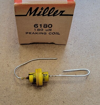 J.W.Miller 6180  180uH Peaking Coil * NEW IN PACKAGE *
