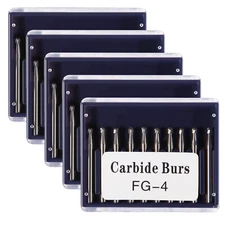 10-50*Dental Tungsten Carbide Tungsten Steel Burs for High Speed Handpiece FG#4