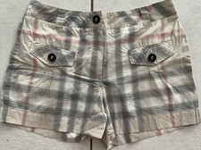 Burberry Girls Woven Plaid Shorts size 10