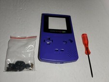 Purple Full Housing Case Shell for Gameboy Color W/Buttons  Triwing  Screen K2