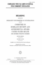 Compliance With Tax Limits On Mutual Fund Commodity Speculation