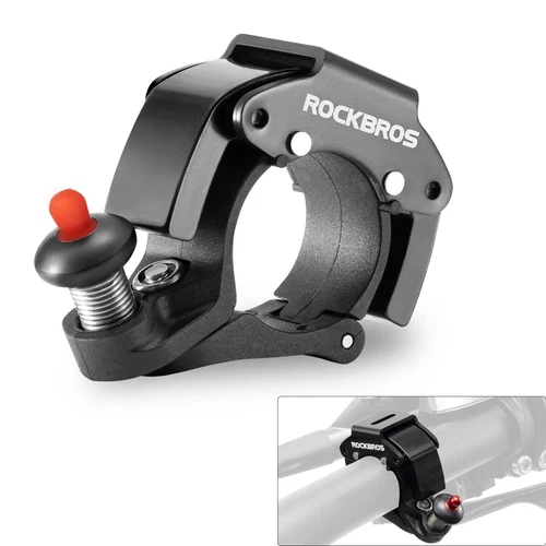 ROCKBROS Bicycle Bell Clear Loud Sound MTB Mountain Bike Handlebar Ring Horn - Picture 2 of 13