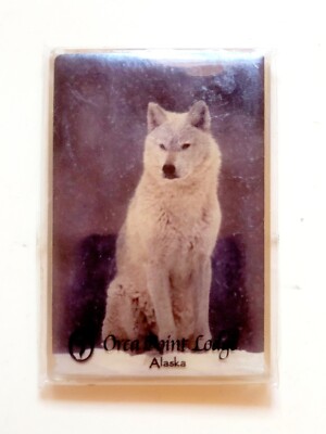 Wolf In snow Orca Point Lodge Alaska Refrigerator Magnet Photo Free Shipping