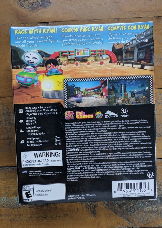 NEW ✹ Race with Ryan ✹ Ltd Edition W/ Toy Car Xbox One Series X Game Ryans World - Image 4 of 4