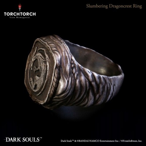 DARK SOULS TORCHTORCH Slumbering Dragon Crest Ring w/Box FromSoftware 8.5 - Picture 9 of 13