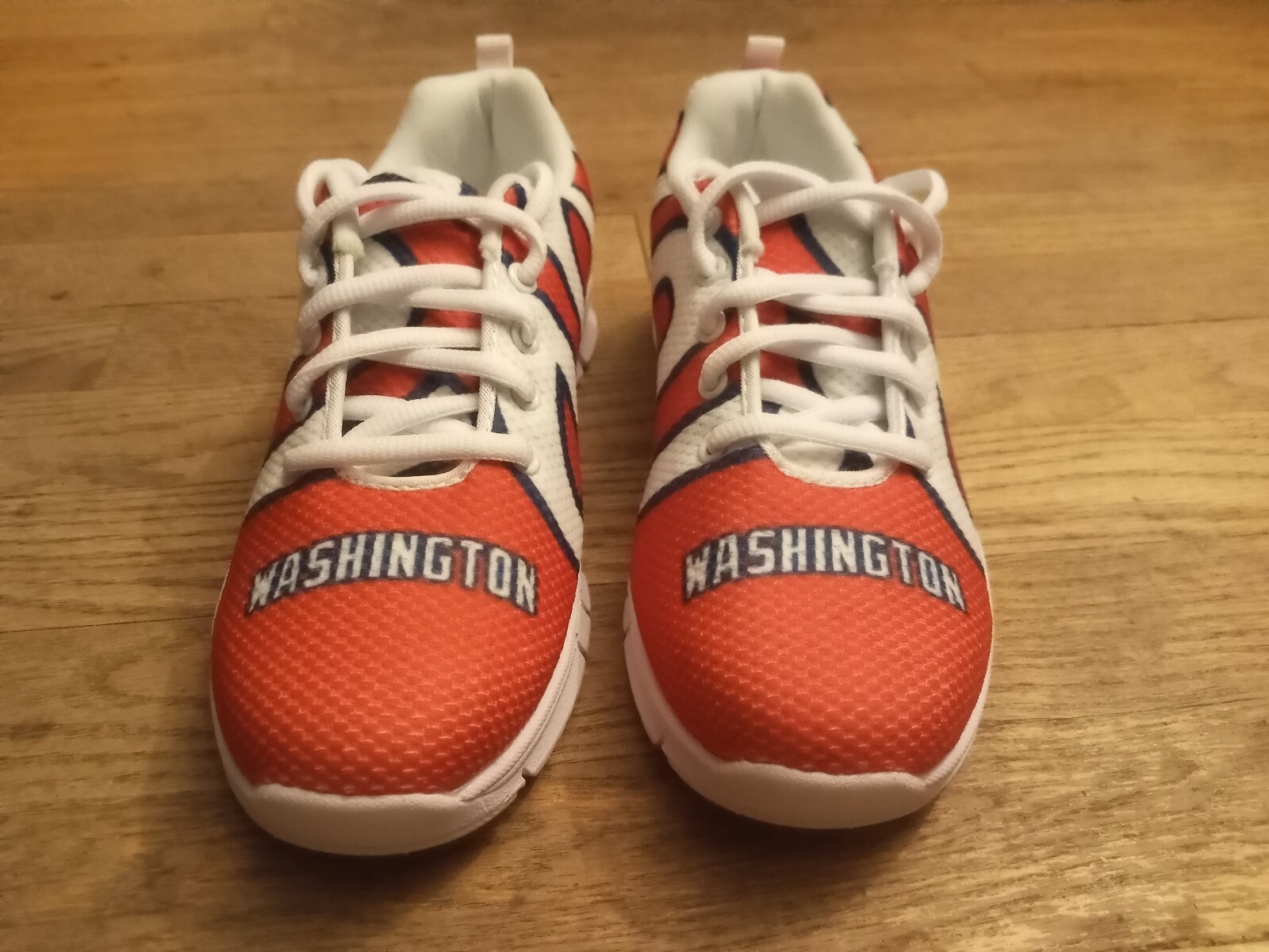ALTRA Scarpe Washington Nationals "Curly W" rosso bianco e blu donna taglia 6. Senza scatola.