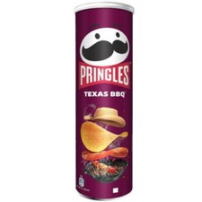 Pringles Texas BBQ Sauce Crisps| Full Case Of  6 X 165g