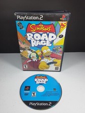 Simpsons Road Rage (Sony PlayStation 2, 2001) Black Label No Manual Tested