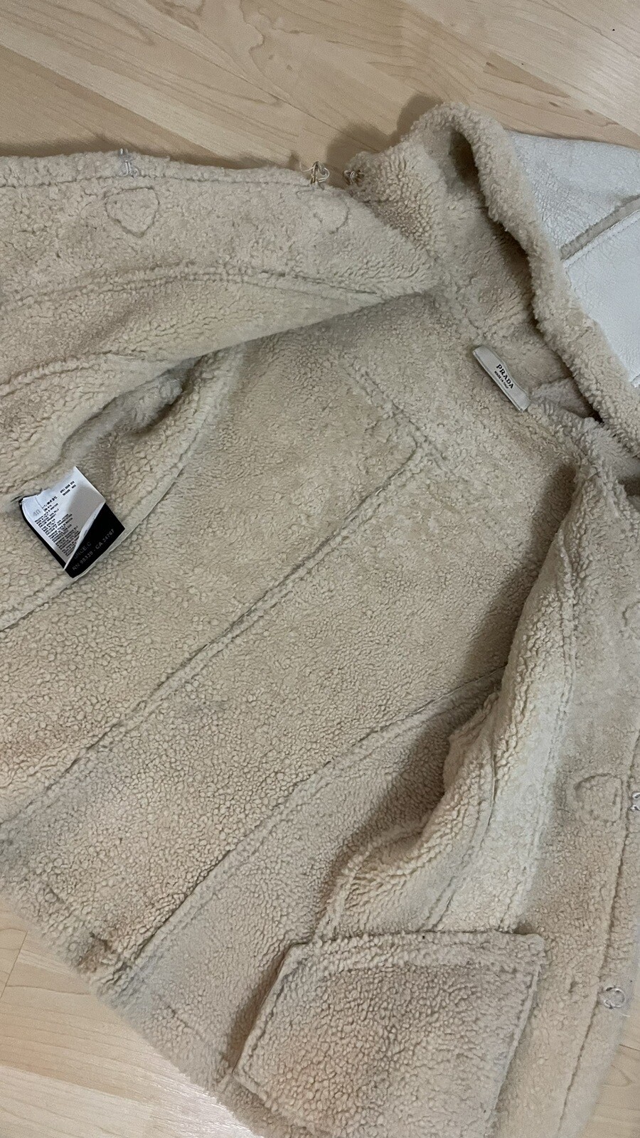 Prada leather jacket shearling jacket, boho style… - image 7