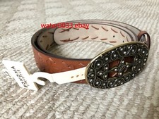 New Sonoma Women's Brown Faux Leather Belt Size X Large with 30 tag From Kohls