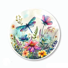 Wildflowers and Dragonfly Scrapbook Stickers Dragonfly Favors Envelope Seals