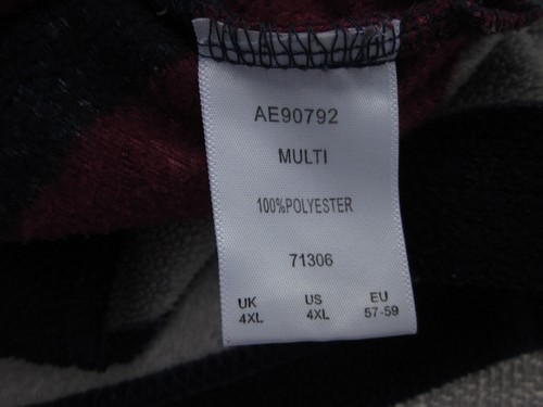 Guinness Vintage Jumper Mens 4XL Multi Color Striped Micro Fleece Pullover - Picture 9 of 11