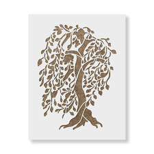 Willow Tree Stencil - Reusable Mylar Stencils for Painting