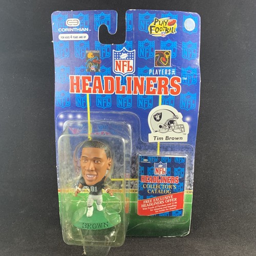 CORINTHIAN NFL HEADLINERS PLAYER TIM BROWN BRAND NEW SUPER RARE 1:64 MINT - Picture 2 of 3