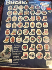 Bucilla Counted Cross Stitch Kit 83104 Victorian Ornaments Set of 50