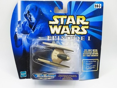 1999 MICRO MACHINES ACTION FLEET STAR WARS - DIECAST TRADE FEDERATION FIGHTER