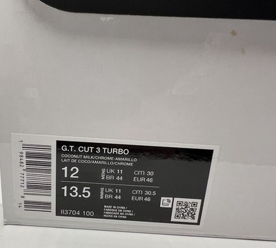 はと Size 12 - JuJu Watkins x Nike Air Zoom GT Cut 3 Turbo Coconut Milk