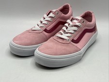 Vans Ward Youth Size 5 Pink Glossy Blush Classic Vans Lace up Sneakers New