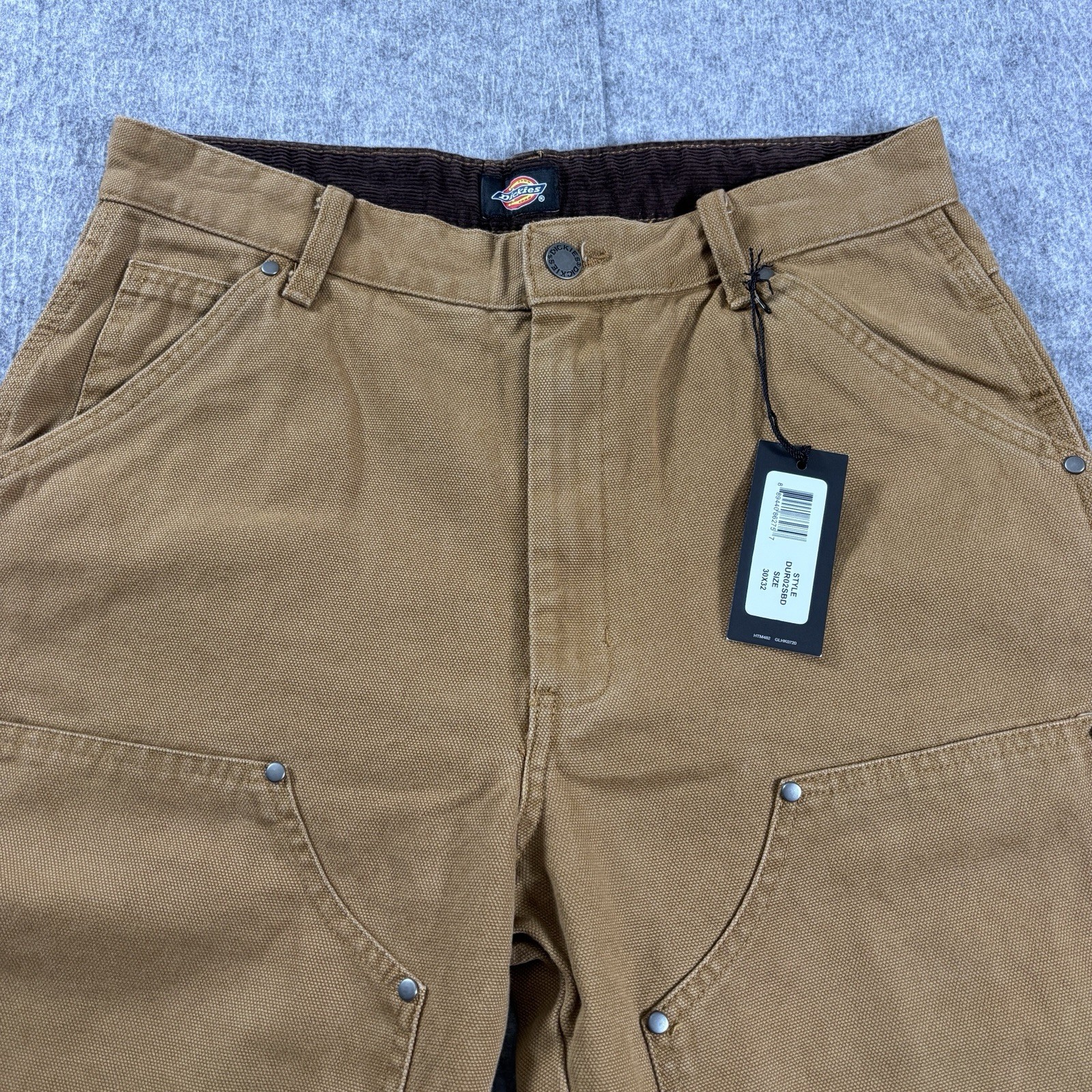 Dickies Mens Size 30x32 Double Knee Canvas Beige Heavy Duty Work Carpenter Pants image 3