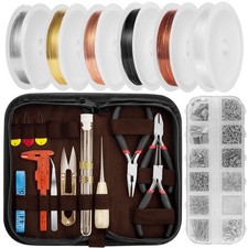 Jewelry Wire Wrapping Jewelry Making Supplies Tools Kit - Including Findings ...