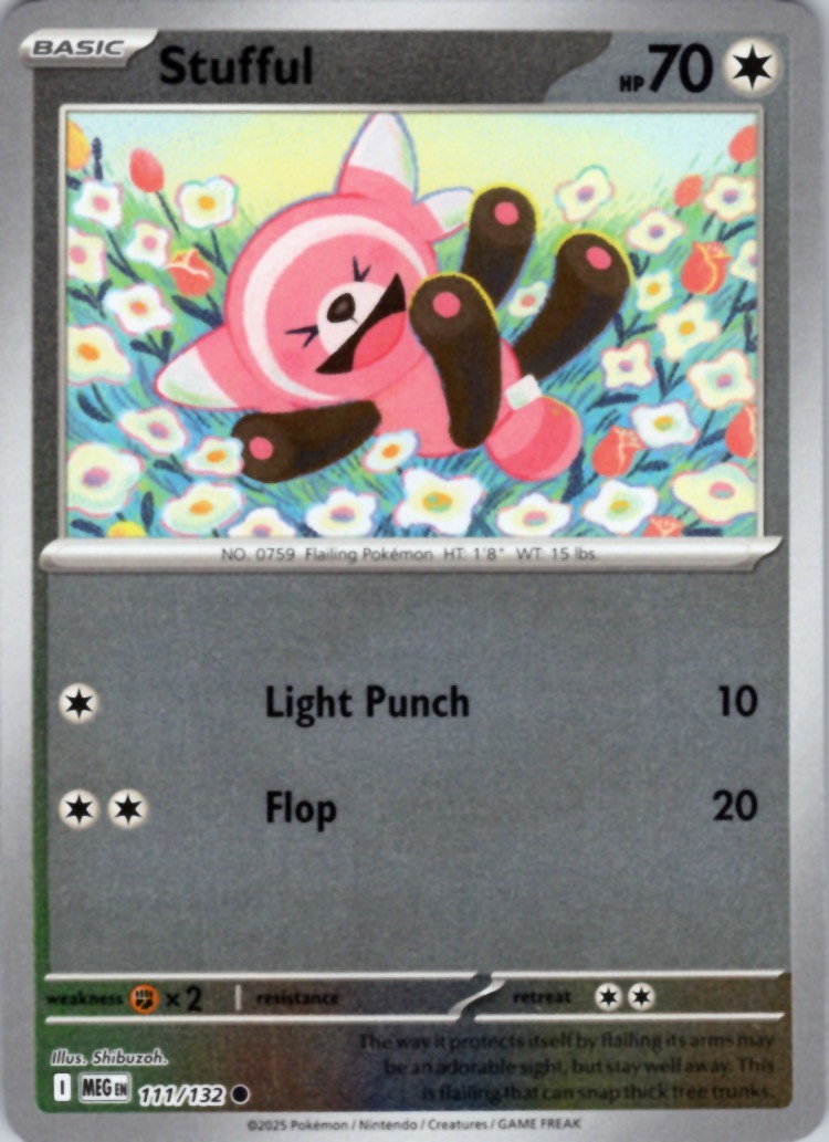 Stufful - Reverse Holo Common ME01: Mega Evolution 111/132 NM