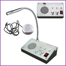 Dual-Way Audio Counter Interphone Window Intercom System for Bank Office Store