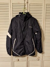 Columbia Bugaboo Boys Winter Jacket Shell Waterproof Hooded Black White SB7305