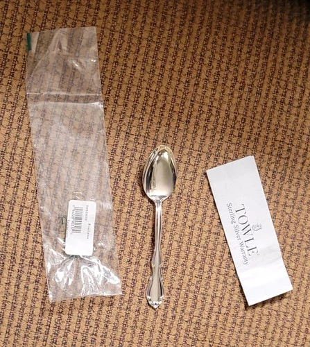 FONTANA TOWLE STERLING SILVER TEASPOON 6” - IN PACKAGING W/ WARRANTY