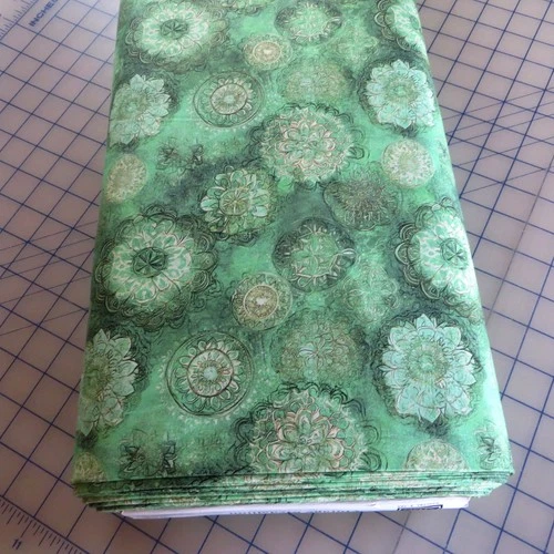 By The Yard ~ 108" Wide Medallions Sage Green  $3.99 Ships ANY Amount Of Fabric video thumbnail