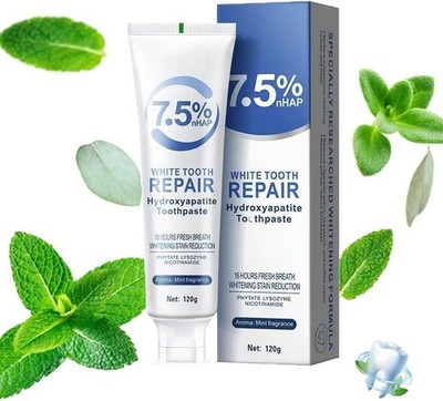7.5% for Enamel Protection and Tooth Strengthening, White Tooth Repair,