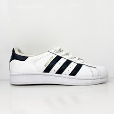 Adidas Boys Superstar C77154 White Casual Shoes Sneakers Size 5