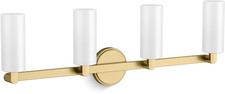 Kohler Lighting 35875-SC04 Crue 4 Light 31"W Vanity Light - Brushed Moderne
