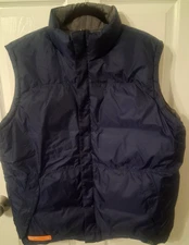 Bonfire Zip Black Puffer Vest Down Fill  Snowboarding  XL