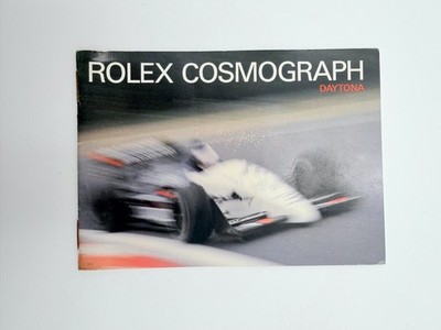 ROLEX DAYTONA JAHR 1989 BOOKLET BOOKLET DEUTSCHE SPRACHE ORIGINAL VINTAGE YEARS